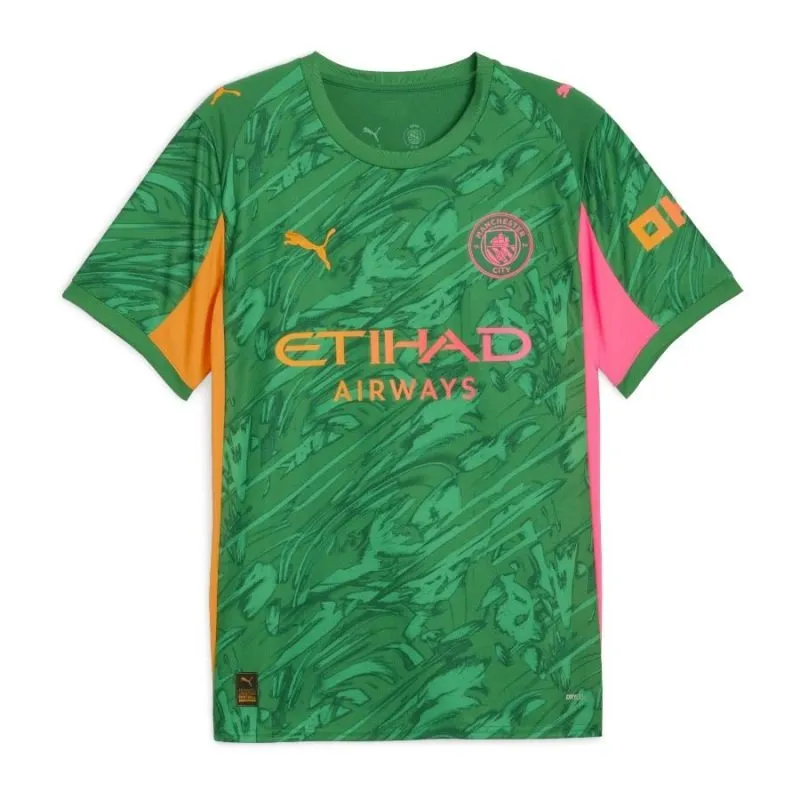 Manchester City 2025/26 Kids Goalkeeper Kit + Shorts - Green