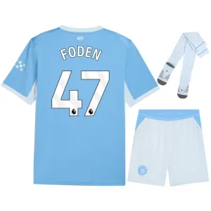 Manchester City FODEN 2026/27 Home Kids Kit