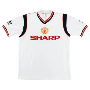 Manchester United 1984-1986 Maglia da trasferta retrò - Bianca