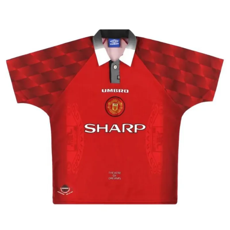 Manchester United 1996 1998 Retro-Heimtrikot - Rot