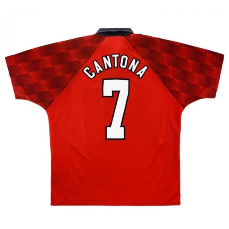 Manchester United CANTONA 1996 1998 Maillot domicile rétro - Rouge