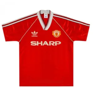 Manchester United 1988 1990 Maglia casalinga retrò - Rossa