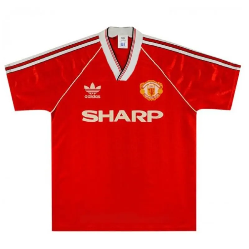 Manchester United 1988 1990 Retro Home Jersey - Red