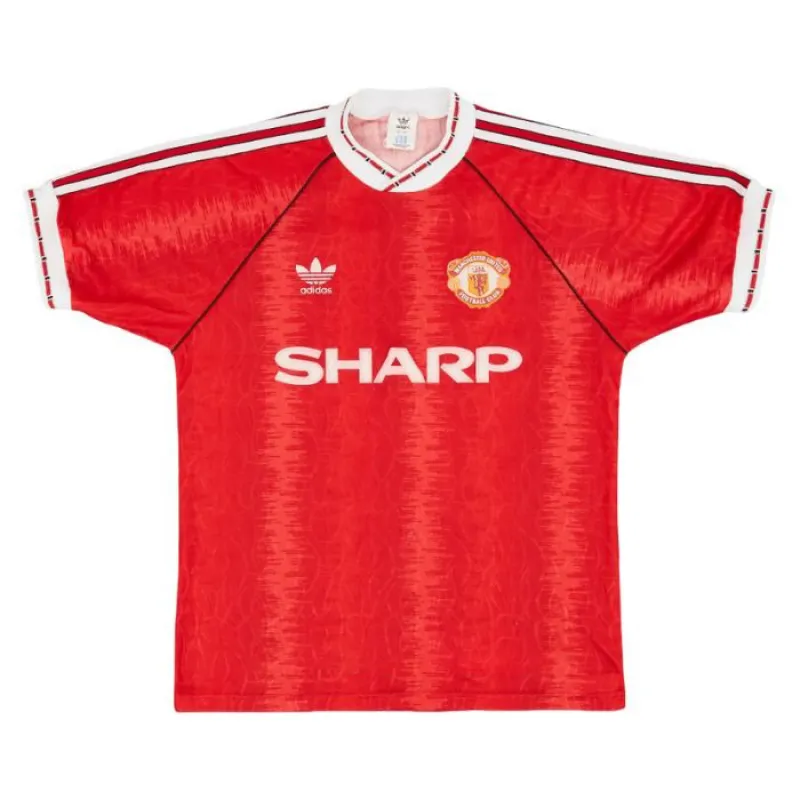 Manchester United 1990 1992 Retro Home Jersey - Red