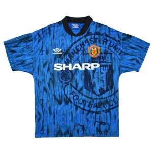 Manchester United 1992/93 Maglia da trasferta retrò - Blu