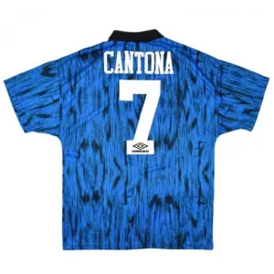 Manchester United CANTONA 1992/93 Maglia da trasferta retrò - Blu