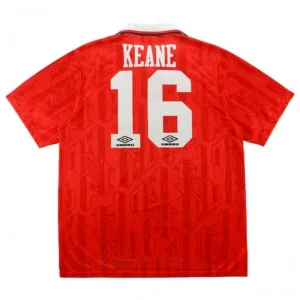 Manchester United KEANE 1992 1994 Maglia casalinga retrò - Rossa