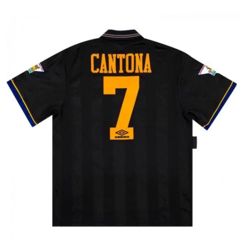 Maglia Away Retrò Manchester United CANTONA 1993 1995 - Nera