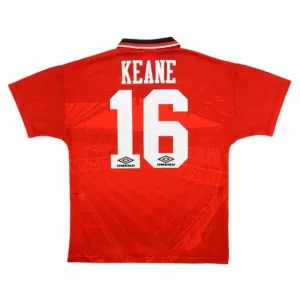 Manchester United KEANE 1994 1996 Maglia casalinga retrò - Rossa