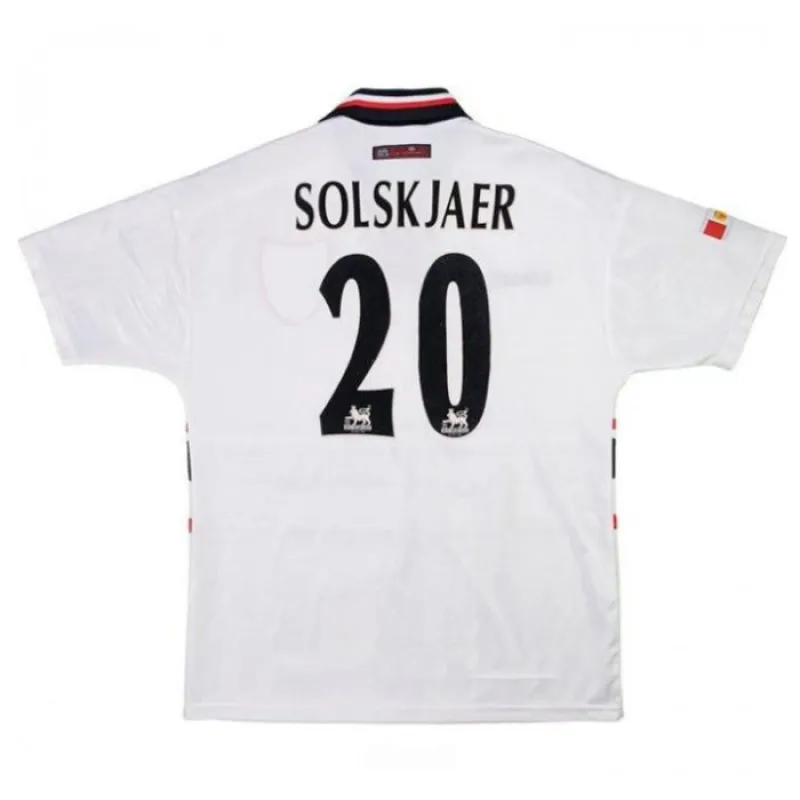 Maillot Extérieur Rétro Manchester United SOLSKJAER 1997/98 - Blanc