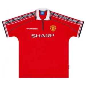 Manchester United 1998 2000 Maglia casalinga retrò - Rossa