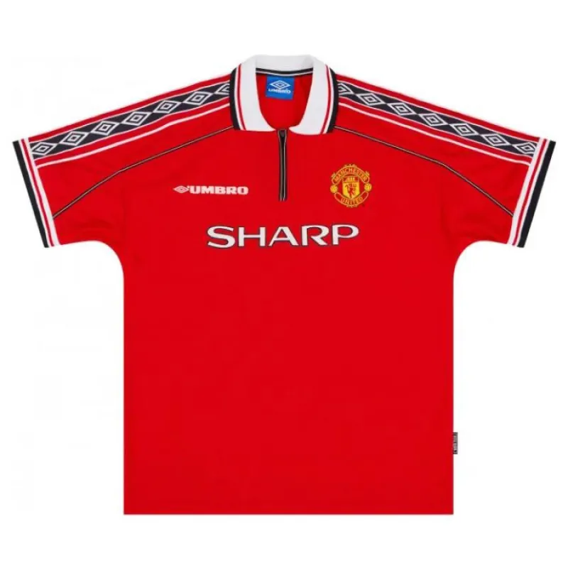 Manchester United 1998 2000 Retro Home Jersey - Red