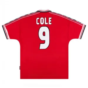 Manchester United COLE 1998 2000 Maglia casalinga retrò - Rossa
