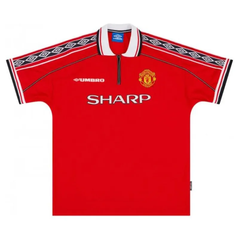 Manchester United KEANE 1998 2000 Retro Home Jersey - Red