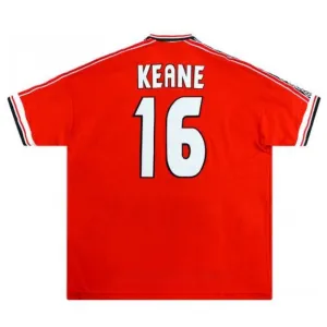 Manchester United KEANE 1998 2000 Maglia casalinga retrò - Rossa