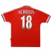 Manchester United SCHOLES 1998 2000 Retro Home Jersey - Red