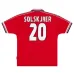 Manchester United SOLSKJAER 1998 2000 Retro Home Jersey - Red