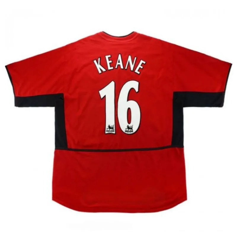 Manchester United KEANE 2002 2004 Retro Home Jersey - Red