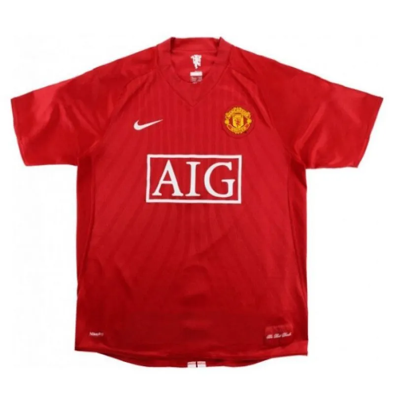 Manchester United 2007 2009 Retro-Heimtrikot - Rot