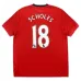 Manchester United SCHOLES 2009/10 Retro Home Jersey - Red