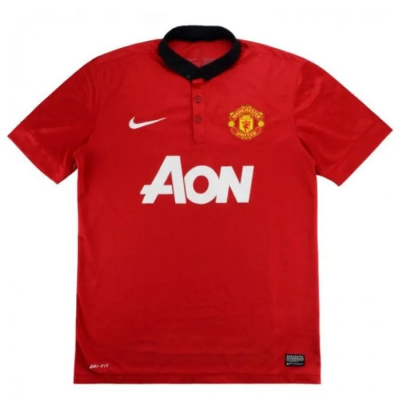 Manchester United 2013/14 Maillot domicile rétro - Rouge