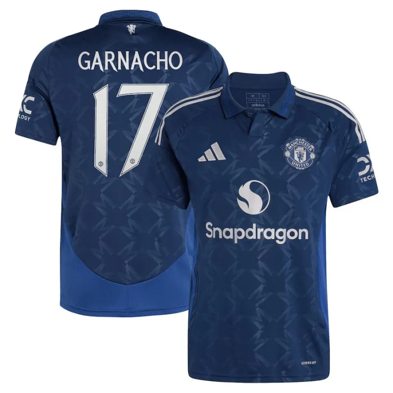 Garnachos Manchester United 2024/25 Auswärtstrikot - Blau