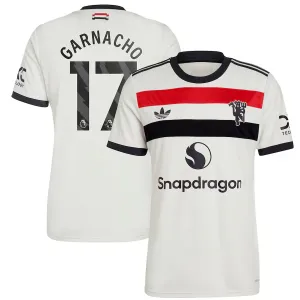 Terza maglia di Manchester United 2024/25 di Garnacho - Bianca