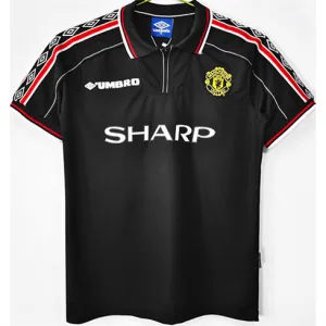 Maglia retro di Manchester United 1998/99 - Nera