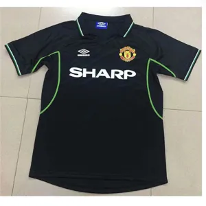 Maglia retro di trasferta di Manchester United nel 1998 - Nera