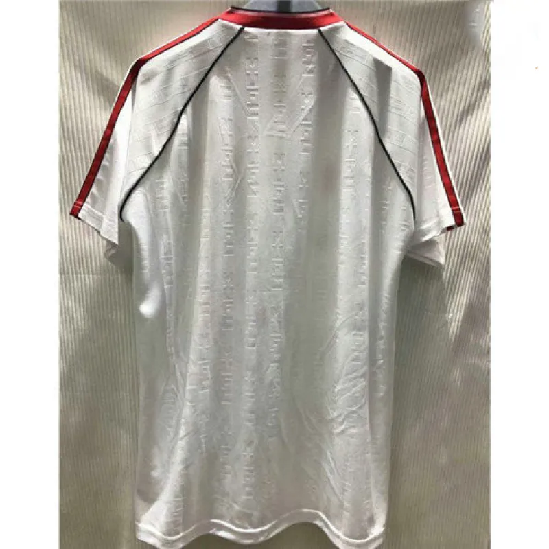 Manchester United 1988 Auswärts - Weiß Retro - Trikot