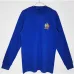 Manchester United 1968 Auswärts - Blau Retro - Langärmel - Trikot