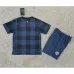 Maillot rétro pour enfants de Manchester United 2013/14 d'extérieur - Bleu