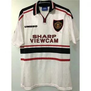 Maglia retro di trasferta di Manchester United 1988/89 - Bianca