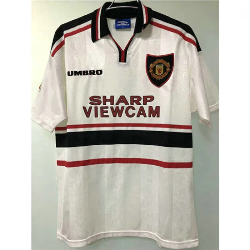 Camiseta retro de fuera de Manchester United 1988/89 - Blanca