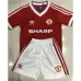 Maglia retro per bambini di Manchester United 1984 in casa - Rossa