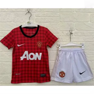 Maglia retro per bambini di Manchester United 2012/13 in casa - Rossa