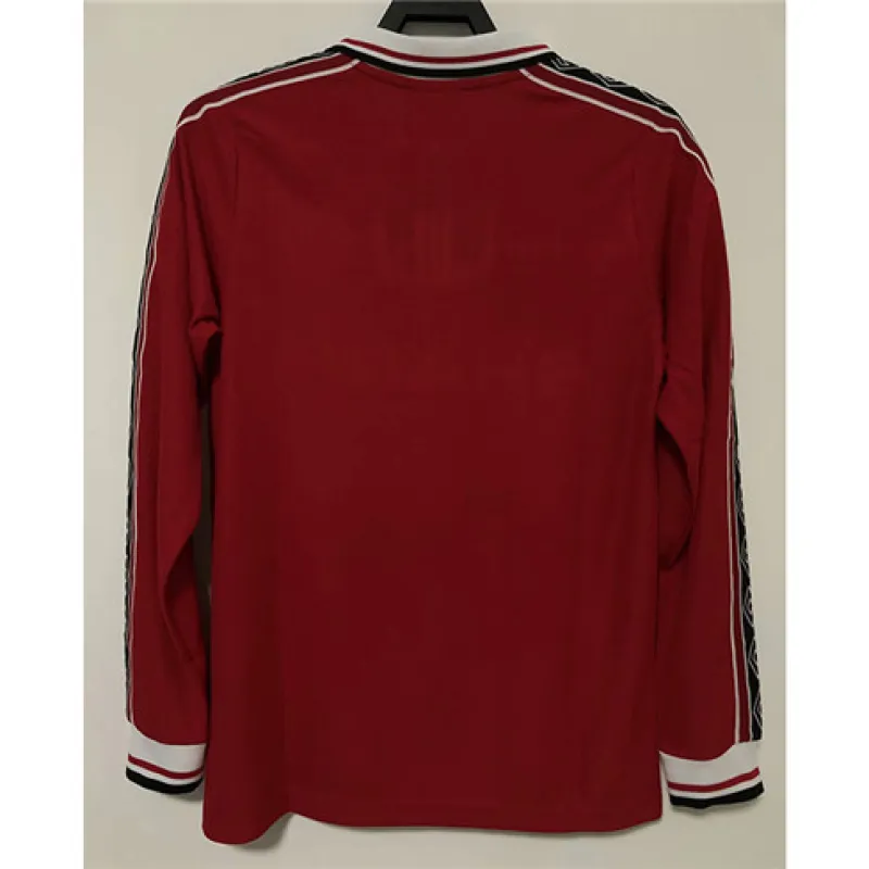 Camiseta retro de mangas largas de casa de Manchester United 1998 - Roja
