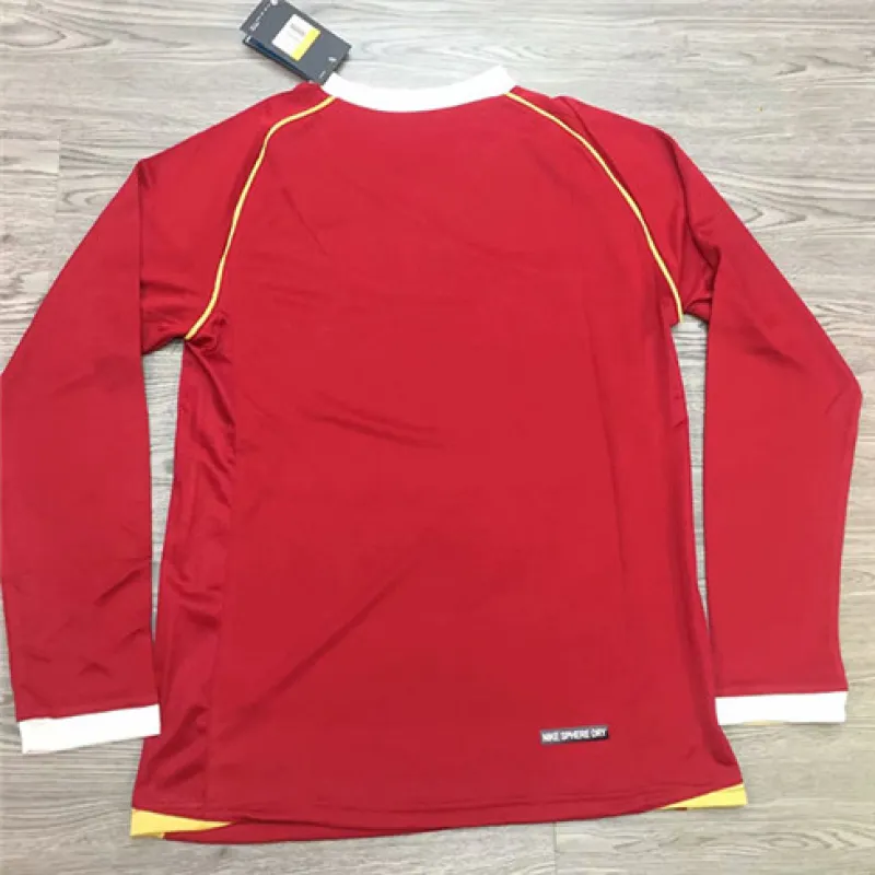 Camiseta retro de mangas largas de casa de Manchester United 2006/07 - Roja