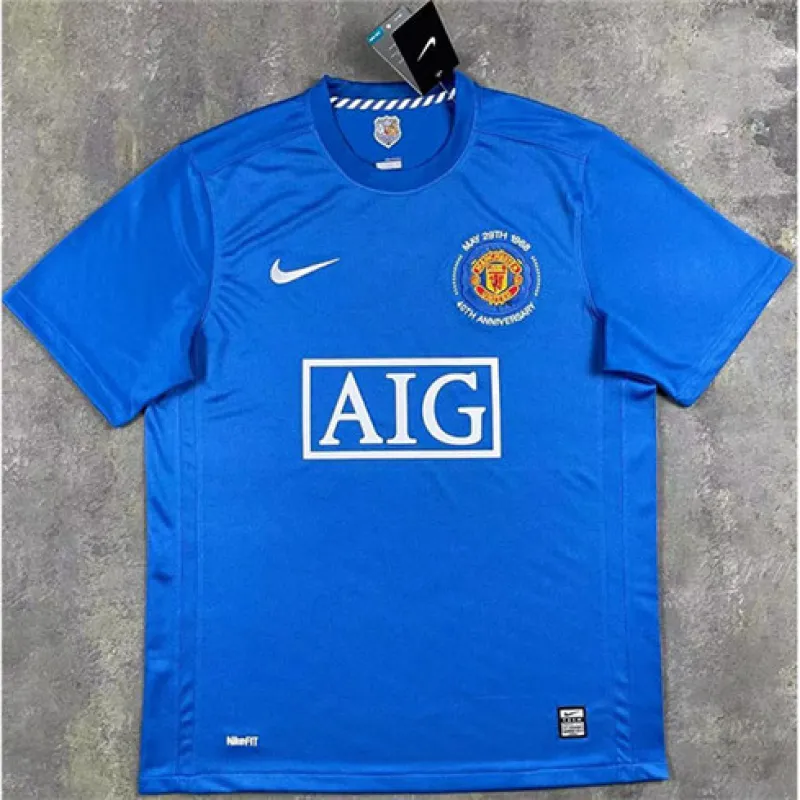 Manchester United Retro Jersey 2007/08 Away - Blue
