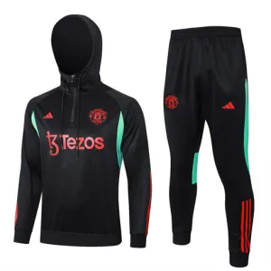 Tuta sportiva con cappuccio di Manchester United 2024/25 Nero