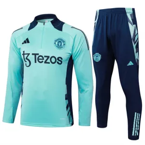 Manchester United 2024/25 tuta allenamento bambini verde chiaro