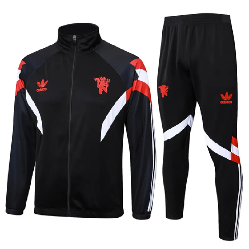 Veste de sport pour enfants de Manchester United 2024/25 Noir