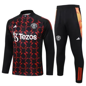 Tuta sportiva per bambini di Manchester United 2024/25 Nero