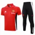 Maglia Polo di allenamento + Pantaloni di Manchester United 2024/25 Rosso