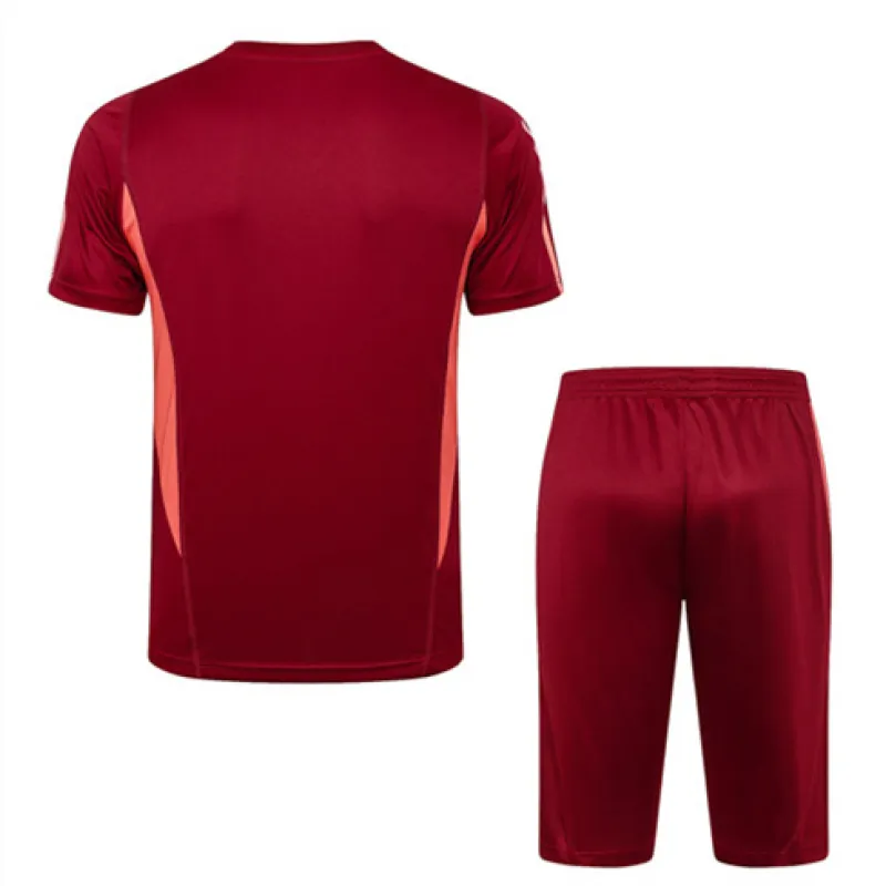 Manchester United Training Jersey + Shorts 2024/25 Wine Red
