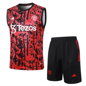 Set di shorts e gilet di Manchester United 2024/25 Rosso