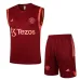 Set de pantalones cortos y chaleco de Manchester United 2024/25 Rojo vino​