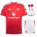 Set di maglia per bambini di casa di Manchester United 2024/25 - Rosso