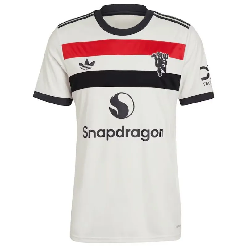 Set di terza maglia per bambini di Manchester United con Garnacho 2024/25 - Bianco
