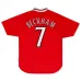 Camisa retro de Beckham de Manchester United, local 1999-2000 - Rojo